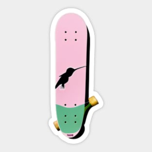 Hummingbird Skateboard Sticker